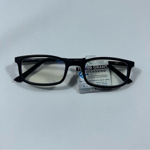 Foster Grant - Black and Grey Reading Glasses - 1.00 - Picture 1 of 4